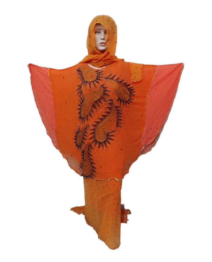 YELLOW COLOR AFRICAN PONCHO - Image 1