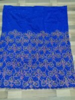 NIGERAIN SKY BLUE CRISTAL GEORGE FABRIC - Image 2