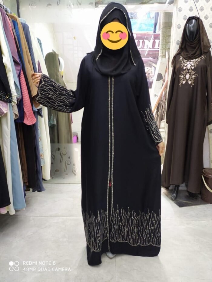 BLACK COLOUR ABAYA DRESS - Image 1