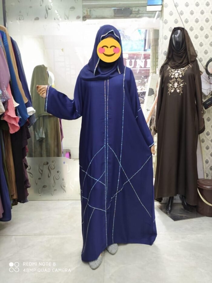 NEVI BLUE COLOUR ABAYA DRESS - Image 1