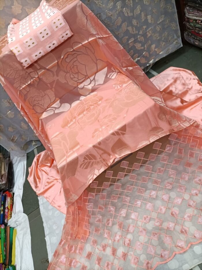 PRINTED BABY PINK COLOUR SOMALI DIREC SET - Image 1