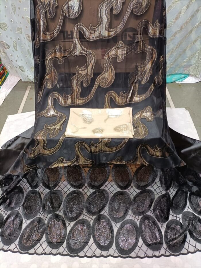 PRINTED BLACK COLOUR SOMALI DIREC SET - Image 1