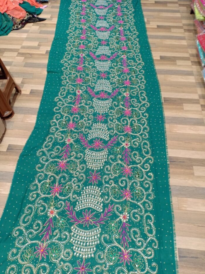 WEDDING GREEN COLOUR SOMALI DIREC SET - Image 1