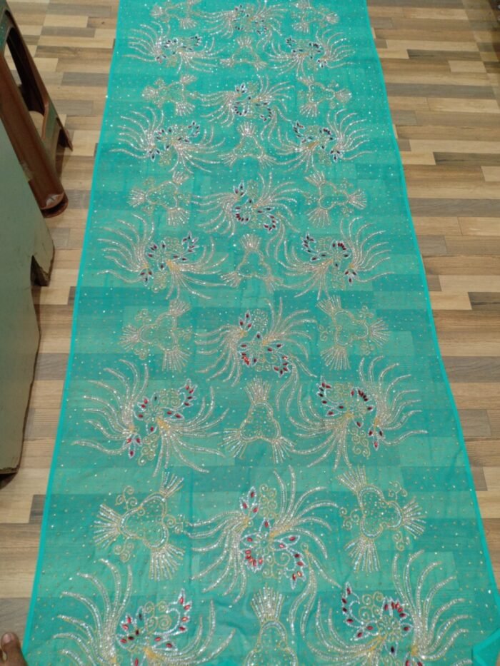 WEDDING SKY BLUE COLOUR SOMALI DIREC SET - Image 1