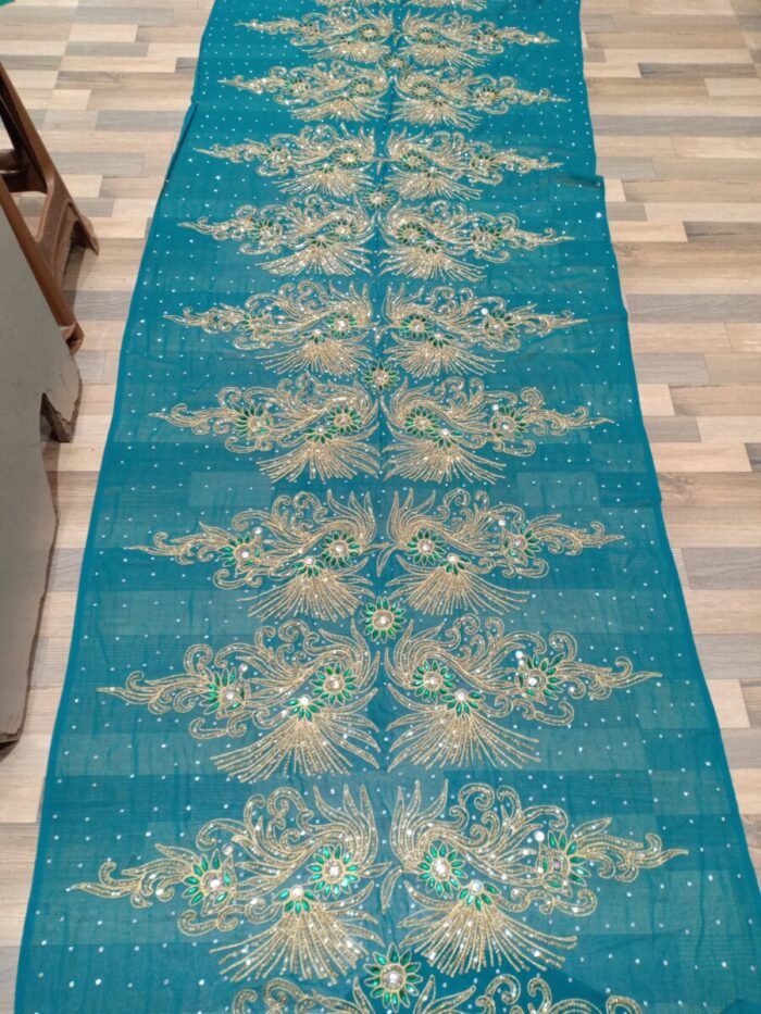 WEDDING NEVI BLUE COLOUR SOMALI DIREC SET - Image 1