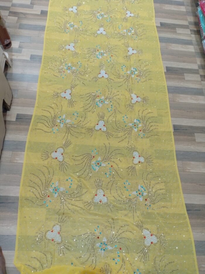 WEDDING YELLOW COLOUR SOMALI DIREC SET - Image 1