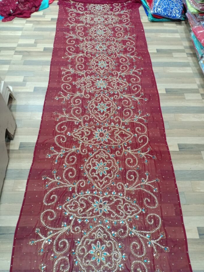 WEDDING MEGENTA RED COLOUR SOMALI DIREC SET - Image 1