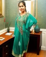GREEN COLOUR ARBIC KAFTAN DRESS