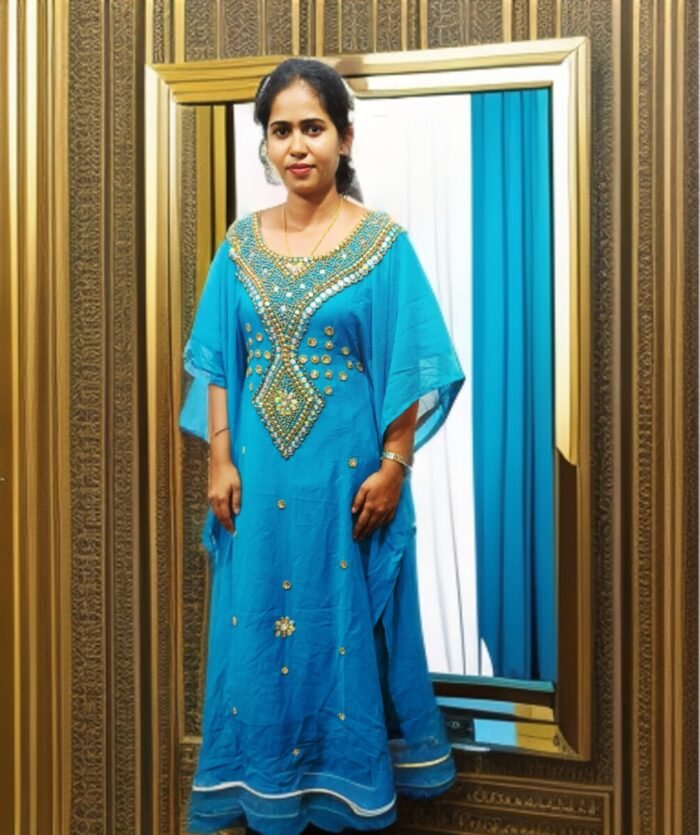 ARBIC SKY BLUE COLOUR KAFTAN DRESS - Image 1
