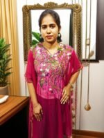 ARBIC BABY PINK COLOUR KAFTAN DRESS