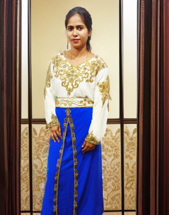 ARBIC BLUE COLOUR KAFTAN DRESS - Image 1