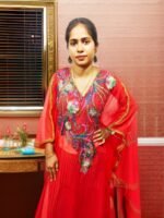 ARBIC RED COLOUR KAFTAN DRESS - Image 2