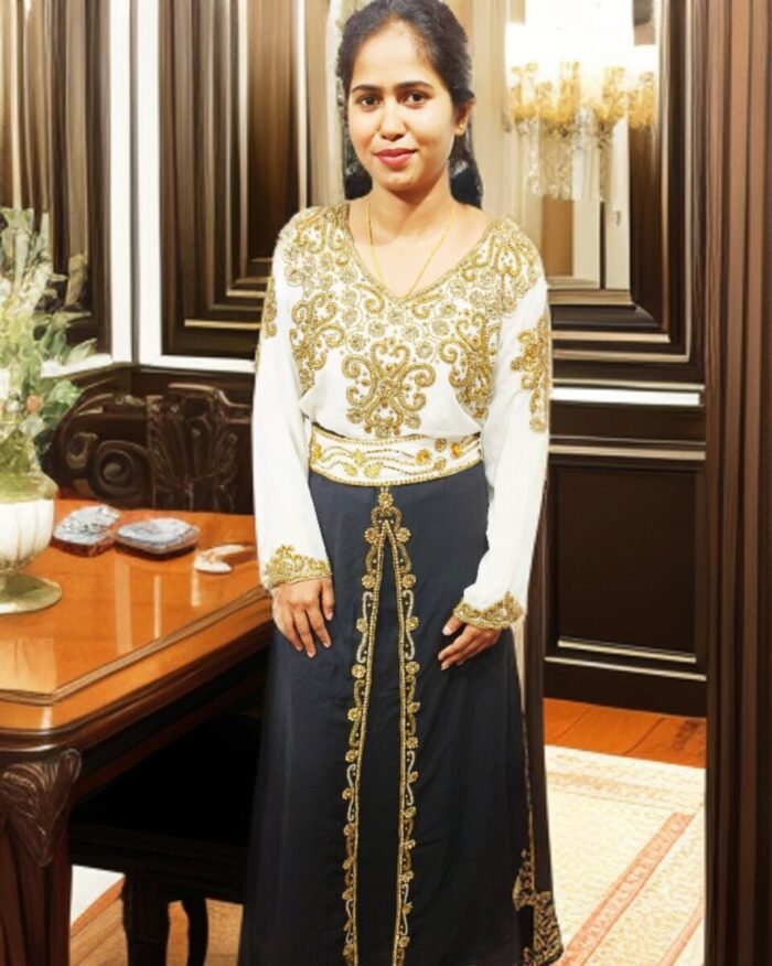 ARBIC BLACK COLOUR KAFTAN DRESS - Image 2