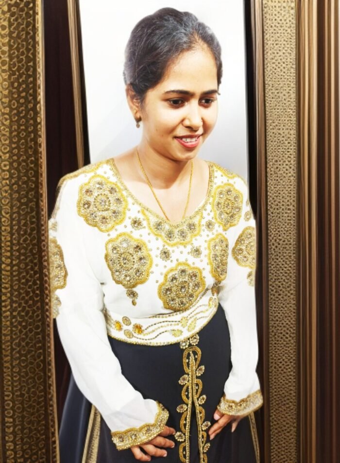 ARBIC BLACK COLOUR KAFTAN DRESS - Image 1
