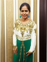 ARBIC GREEN COLOUR KAFTAN DRESS