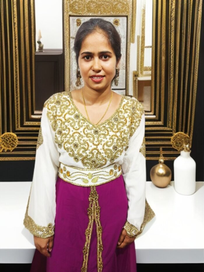 ARBIC PURPULE COLOUR KAFTAN DRESS - Image 1