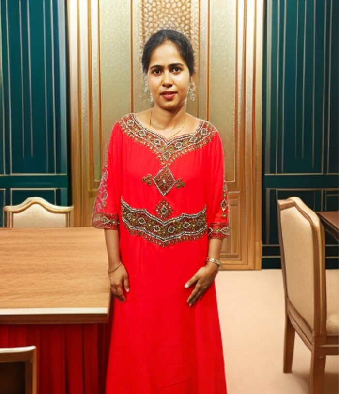 ARBIC RED COLOUR KAFTAN DRESS - Image 1