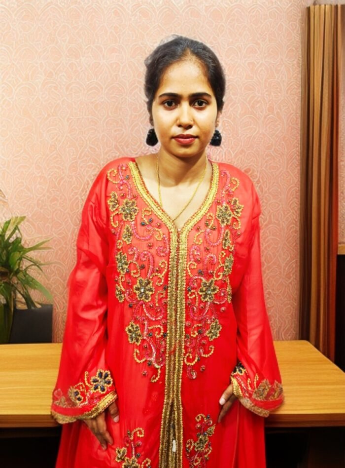 ARBIC RED COLOUR KAFTAN DRESS - Image 2