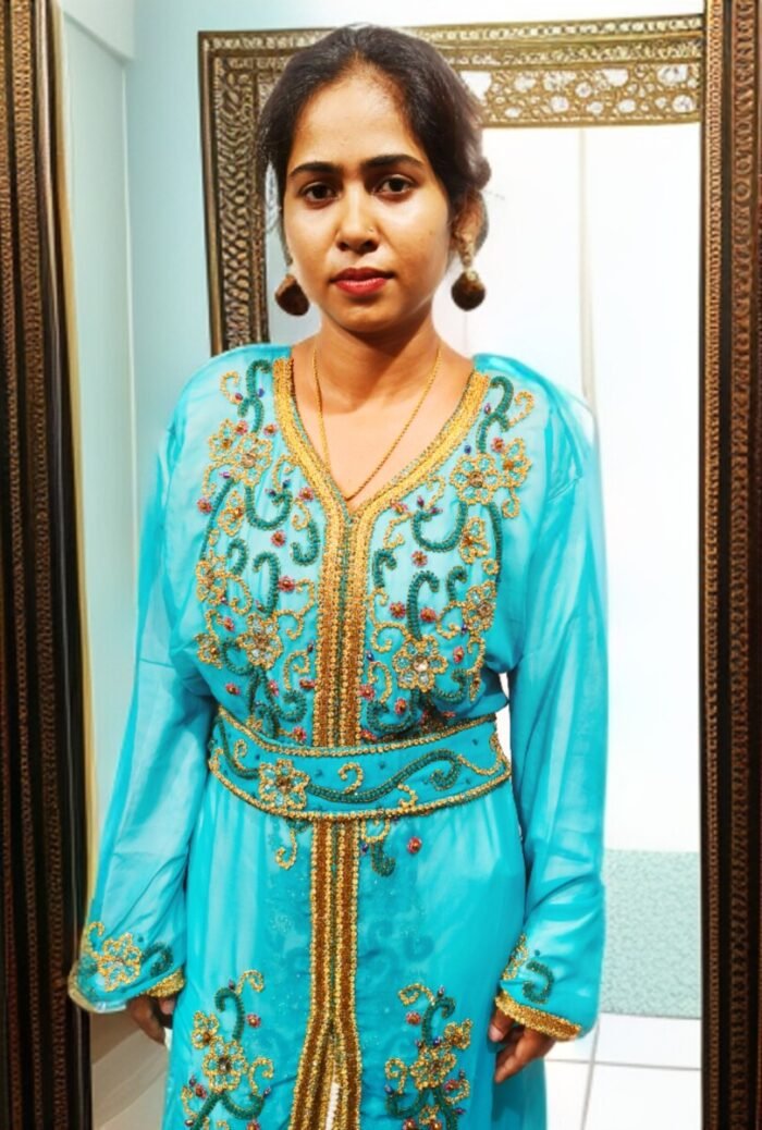 ARBIC SKY BLUE COLOUR KAFTAN DRESS - Image 2