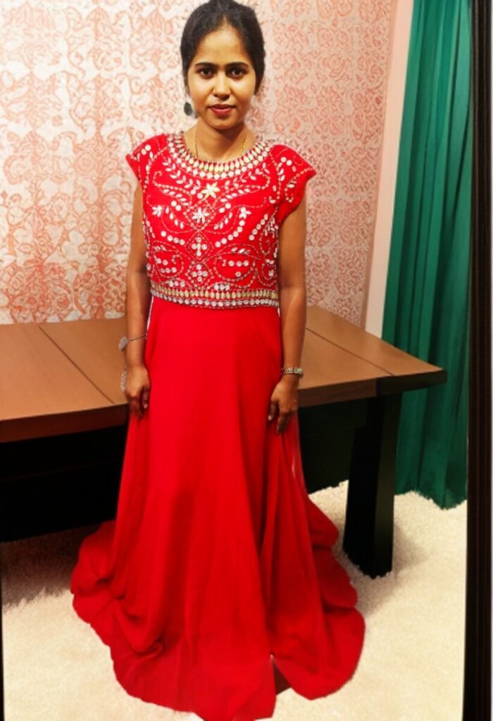 ARBIC RED COLOUR KAFTAN DRESS - Image 1