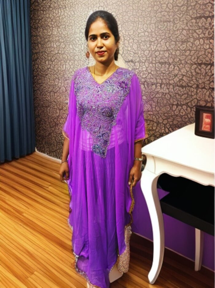 ARBIC PURPULE COLOUR KAFTAN DRESS - Image 1