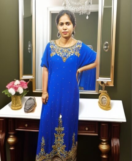 ARBIC BLUE COLOUR KAFTAN DRESS