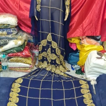 NIGERAIN NEVI BLUE COLOUR BEADED GEORGE FABROC