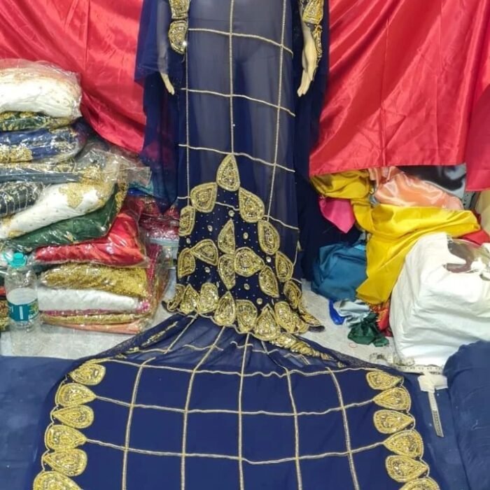 NIGERAIN NEVI BLUE COLOUR BEADED GEORGE FABROC - Image 1